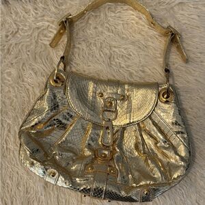 Gold Rafe satchel bag